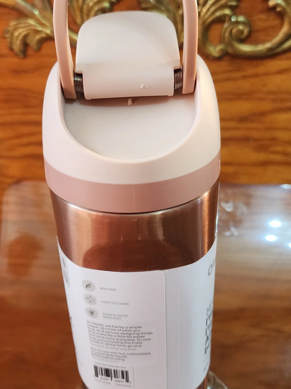 Authentic Owala Rose Gold FreeSip Spout Insulated Water Bottle